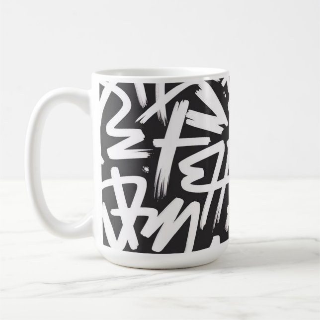 Mug Personalized Graffiti Name Pattern — Custom Urban (Gauche)