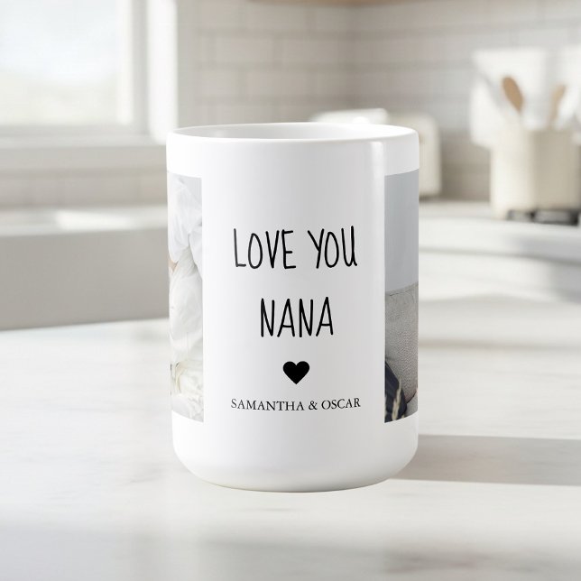 Mug Personalized Love You Nana | Custom Photo Gift (Créateur téléchargé)