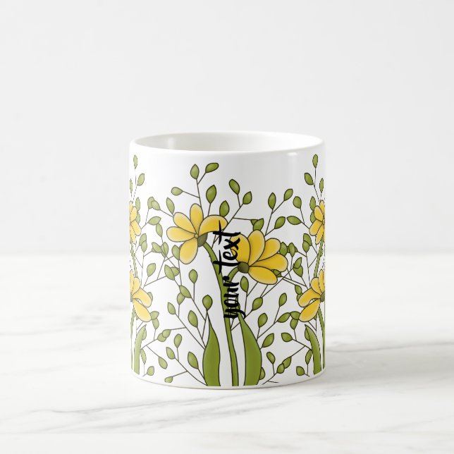 Mug Personalized Miss Bren Floral (Centre)