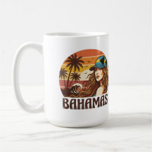 Personalized Photo Retro Bahamas Tropical Beach   