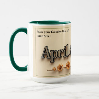 Mug Personalized Poetry in Bloom Aesthetic Gift