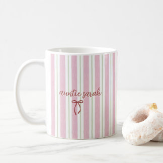 Mug Personalized Pregnancy Reveal Pink Stripe