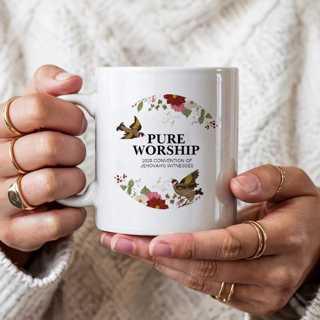 Mug Personalized Pure Worship 2025 Convention JW Gifts (Créateur téléchargé)