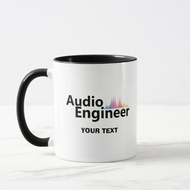 Mug Personalized Sound Engineer Audio Engineering (Gauche)