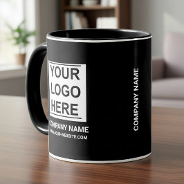 Mug Personalized White Company Logo on: Business Black
