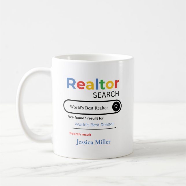 Mug Personalized World’s Best Realtor Search Result (Gauche)