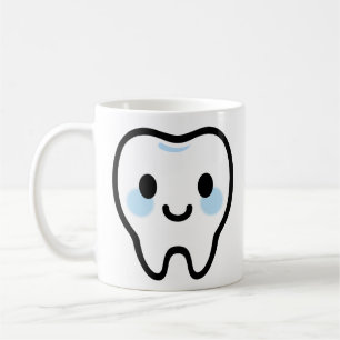 Mug Personnage de dent souriante – Illustration mignon