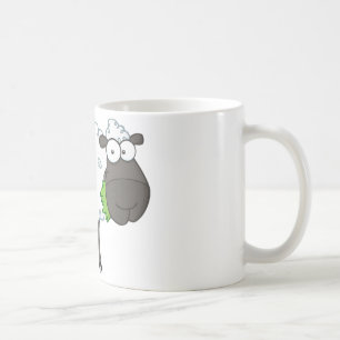 Mug Personnage de dessin animé de moutons noirs