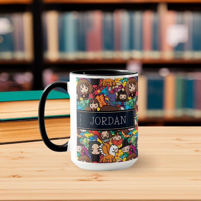 Mug Personnage de Harry Potter en dessin animé | Ajout (Mug on table)