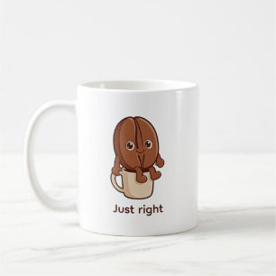 Mug Personnage de la Fève de Café Juste Parfait