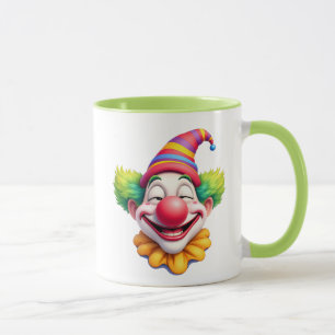 Mug Personnage drôle, nez rouge, blagues, grimaces.