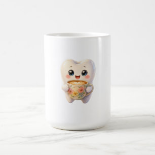 Mug Personnage mignon dentaire amateur de café Kawaii
