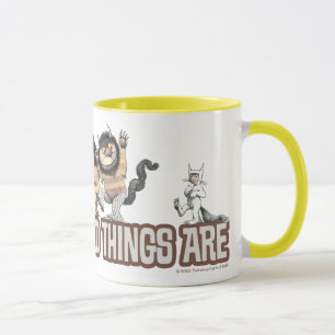 Mug Personnages de Où sont les monstres sur le logo