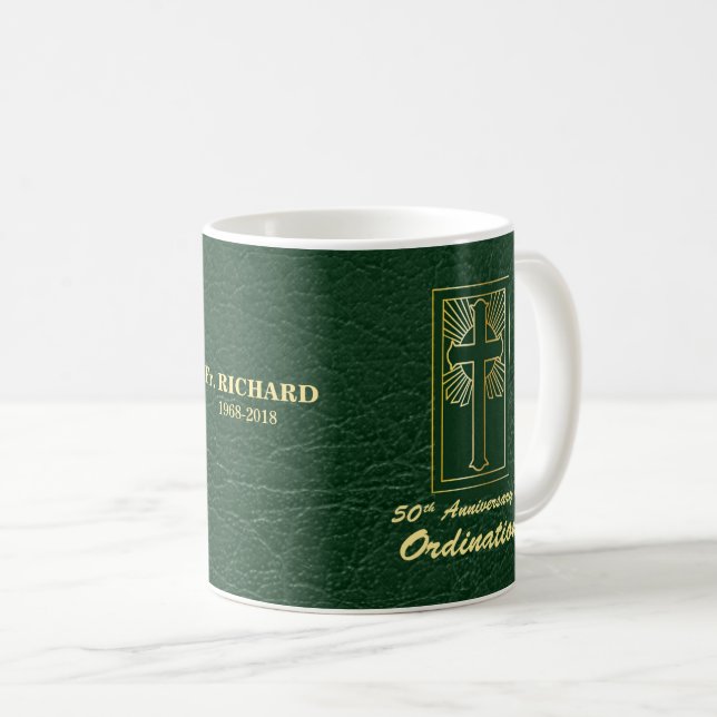Mug Personnalisable 50e anniversaire de Ordination Gre (Devant droit)