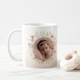 Mug personnalisable avec cadre de poitrine pour bé