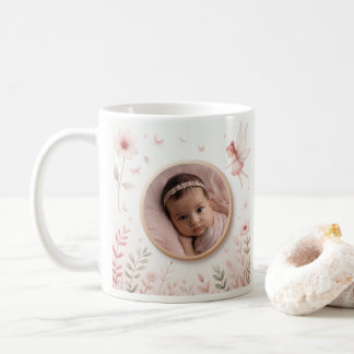 Mug personnalisable avec cadre de poitrine pour bé