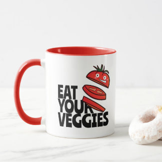 Mug Personnalisable Mangez vos légumes - Version tomat
