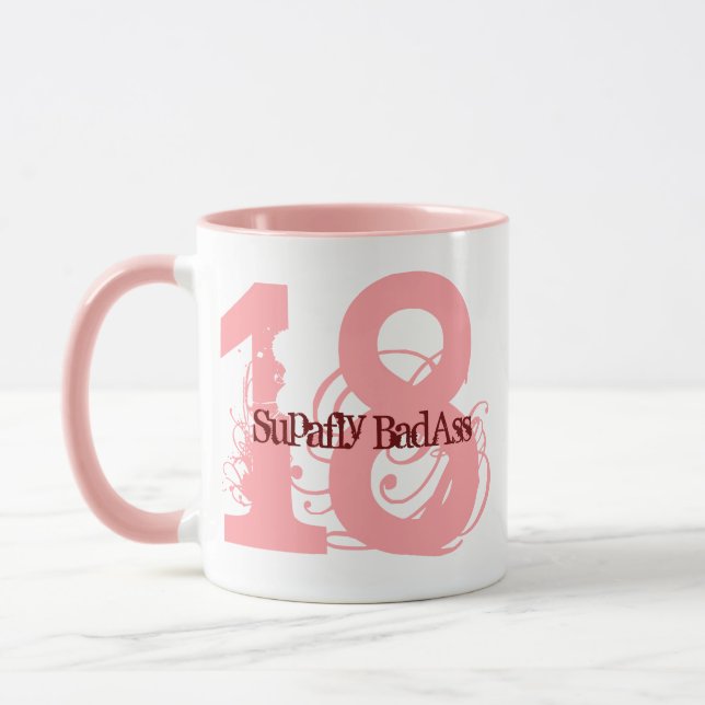 Mug Personnalisable Seize ans 18e anniversaire Coffee  (Gauche)
