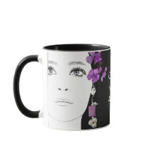 Personnalisable violet mignon fille goth tendance