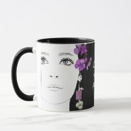 Mug Personnalisable violet mignon fille goth tendance 