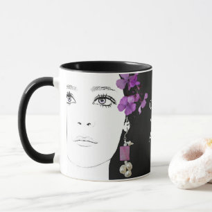 Mug Personnalisable violet mignon fille goth tendance 