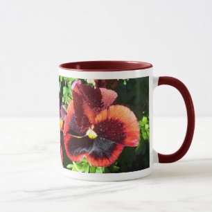 Mug personnalisable Wet Pansy avec devis