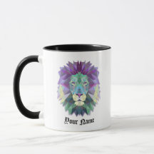 Personnalisation de l'illustration polygonale LION