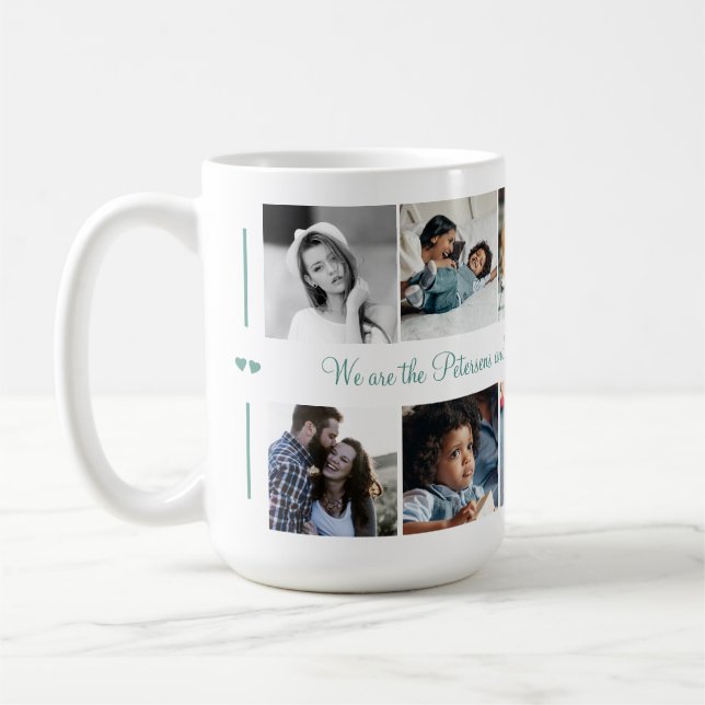 Mug Personnalisé 10 photo collage votre famille de tex (Gauche)