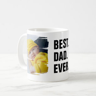 Mug Personnalisé 2 photo Meilleur papa jamais Fête des