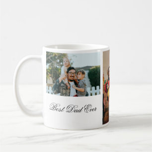 Mug Personnalisé 3 Photo Et Texte Blanc
