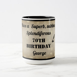 Mug personnalisé 70e anniversaire