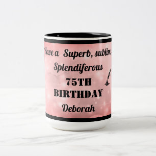 Mug personnalisé 75e anniversaire