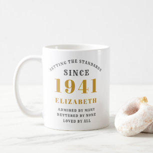 Mug Personnalisé 80th Birthday 1941 Elegant Ajouter un