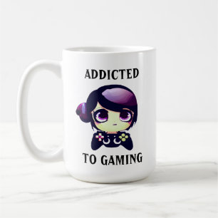 Mug Personnalisé accroc au jeu Kawaii