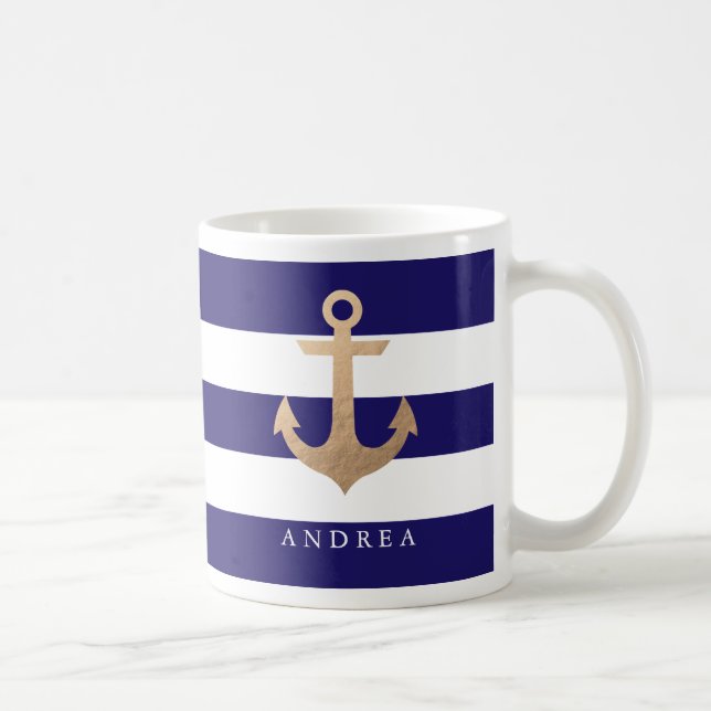 Mug Personnalisé | Ancre nautique (Droite)