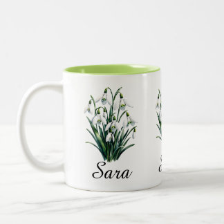 Mug personnalisé avec fleur de naissance