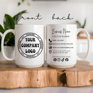 Mug personnalisé avec le logo de l'entreprise pour