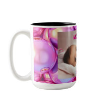 Mug personnalisé avec photo et texte de bienvenue