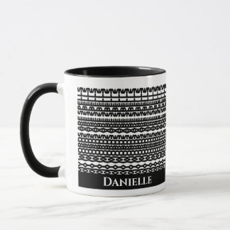 Mug personnalisé avec texte caché dans un motif gé