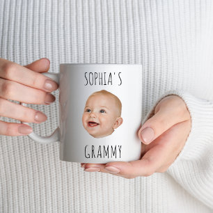 Mug Personnalisé Baby Face Photo Grammy fête d'anniver