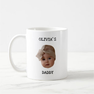 Mug Personnalisé bébé visage mère de la Fête des pères