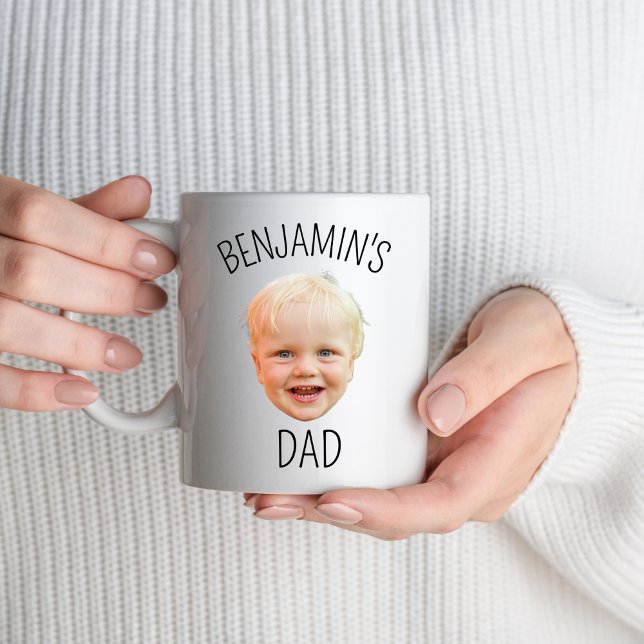 Mug Personnalisé bébé visage papa maman grand-père gra (Créateur téléchargé)