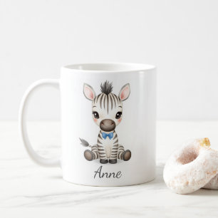 Mug personnalisé bébé zèbre safari adorable pour e