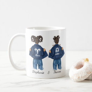 Mug Personnalisé Best Friends Aries Libra Girl Jean