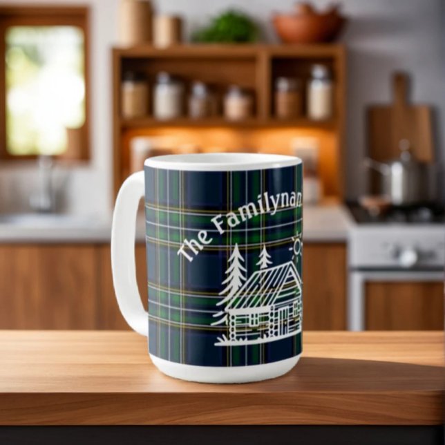 Mug Personnalisé Cabine de famille en céramique (Créateur téléchargé)