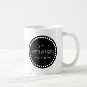 Mug Personnalisé C'est génial Temps Noir & Blanc