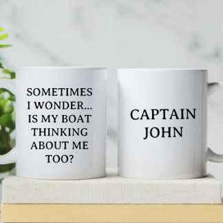 Mug Personnalisé, c'est ma pensée de bateau | Boating