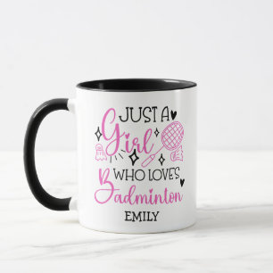 Mug Personnalisé Cette Fille Aime Badminton Féminin Ro
