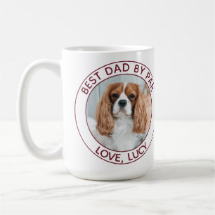 Mug Personnalisé Chien Papa Rouge Blanc Photo