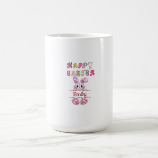 Mug personnalisé couleur pastel avec un lapin de P
